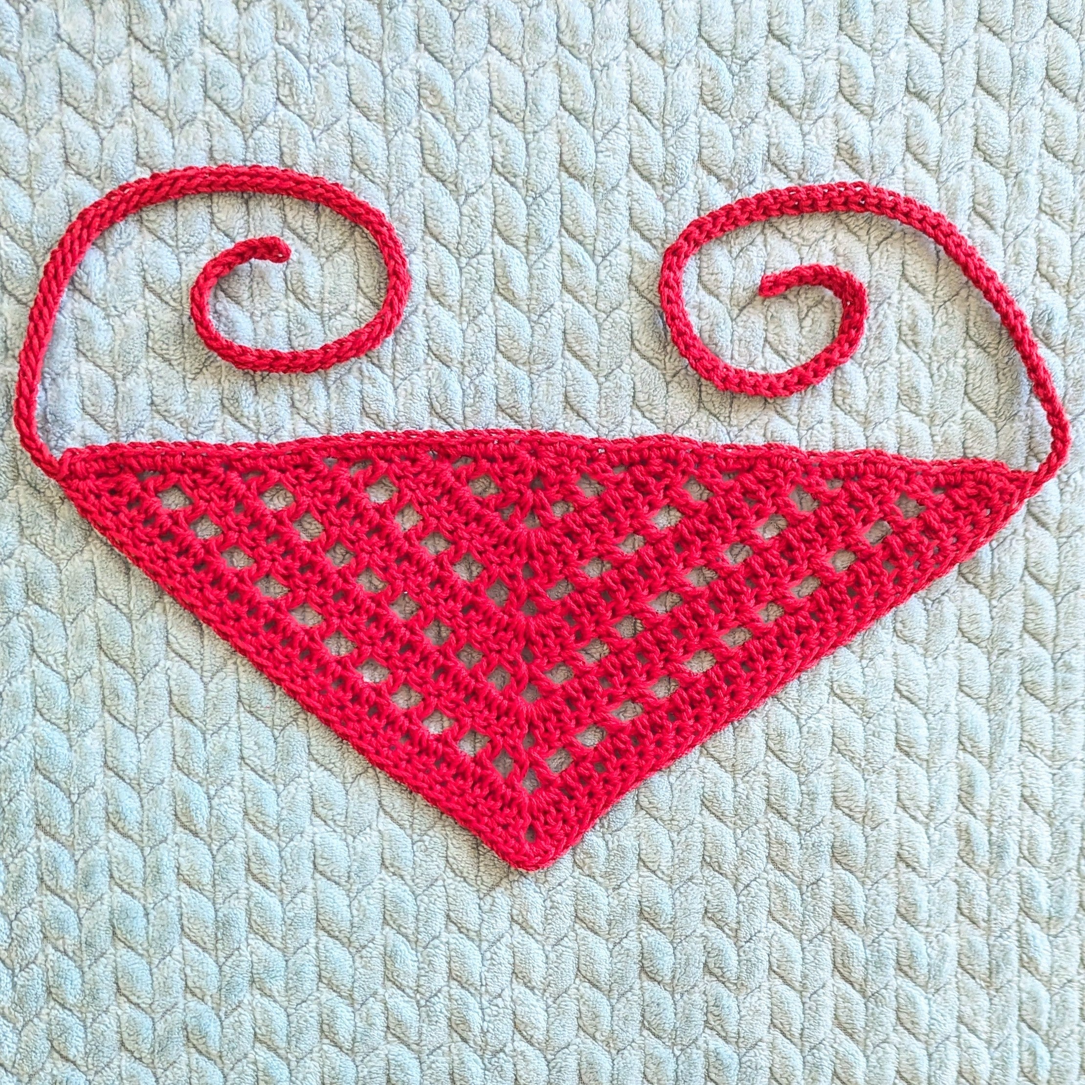 Lacey Double Crochet Hair Bandana
