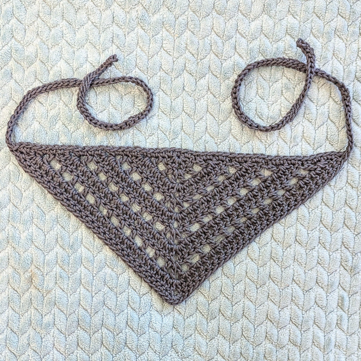 Lacey Double Crochet Hair Bandana