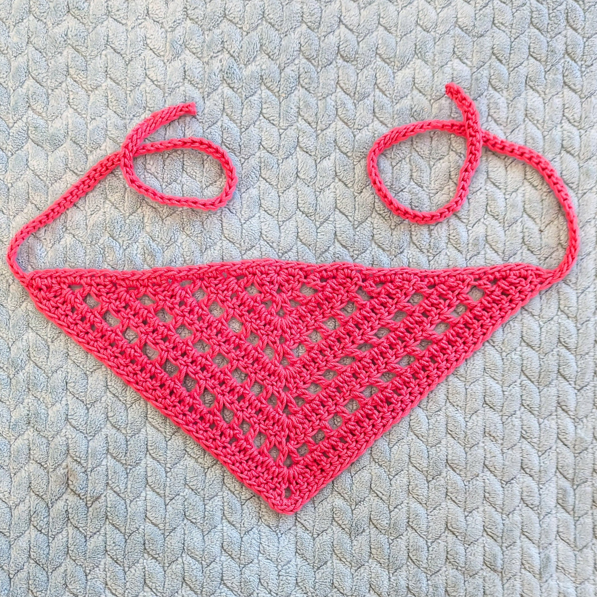 Lacey Double Crochet Hair Bandana