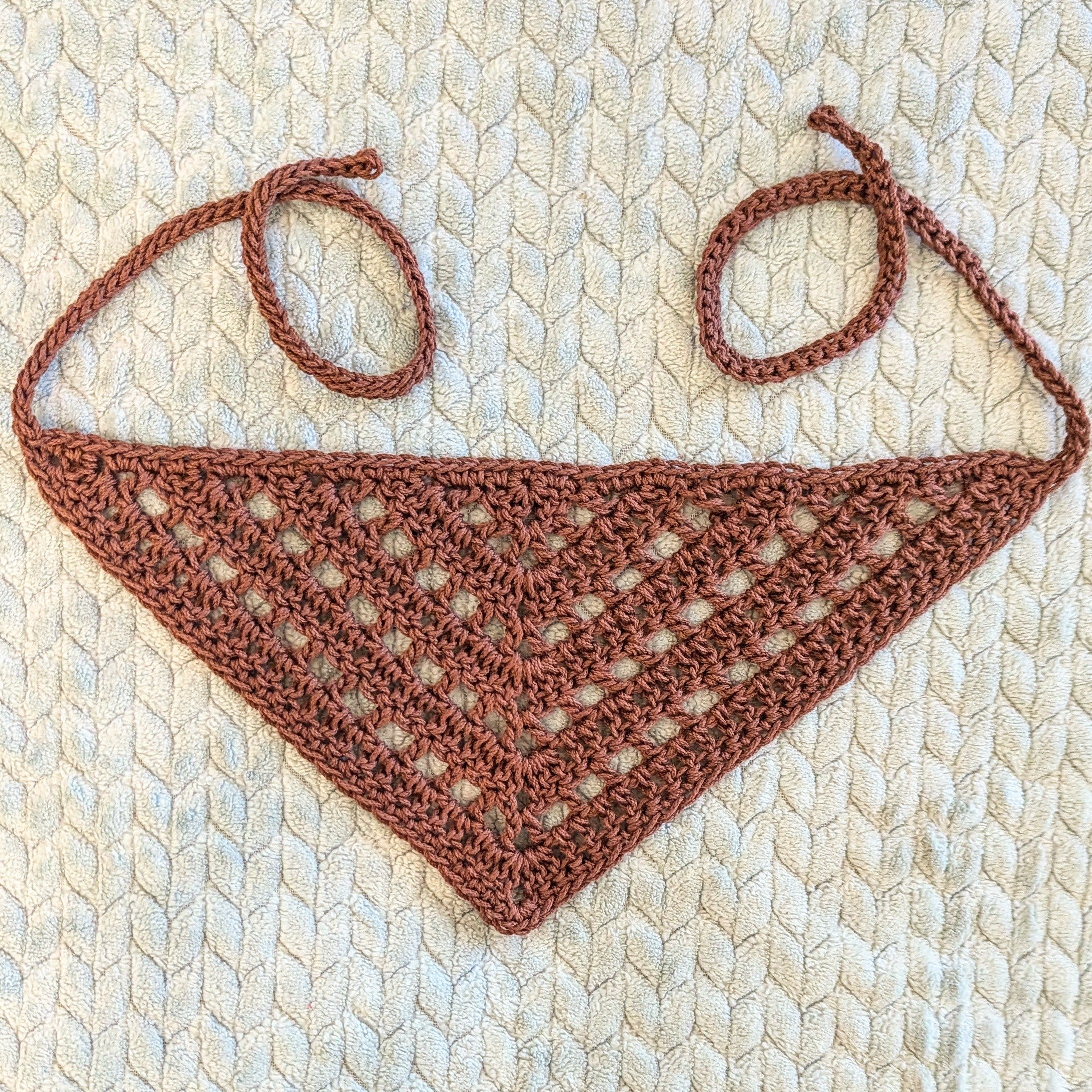 Lacey Double Crochet Hair Bandana