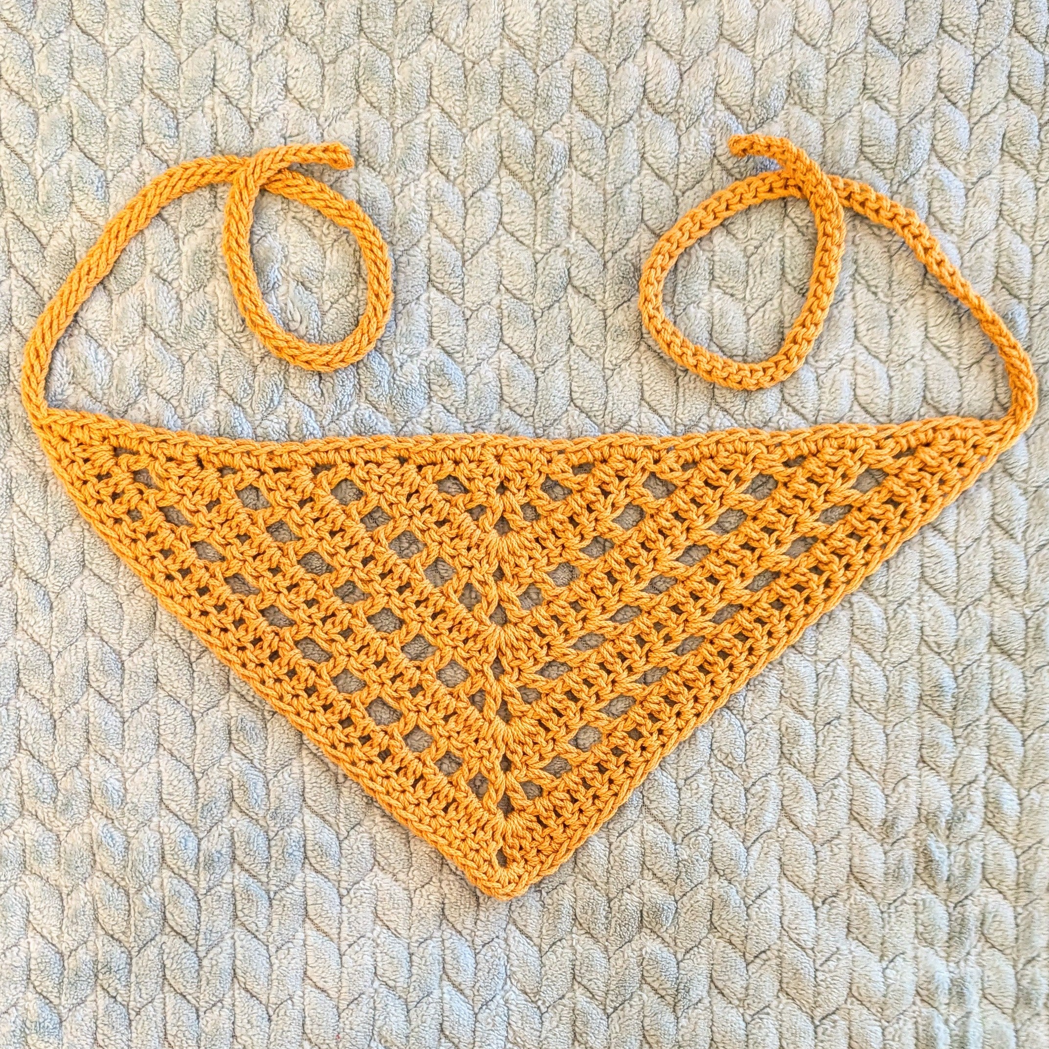Lacey Double Crochet Hair Bandana