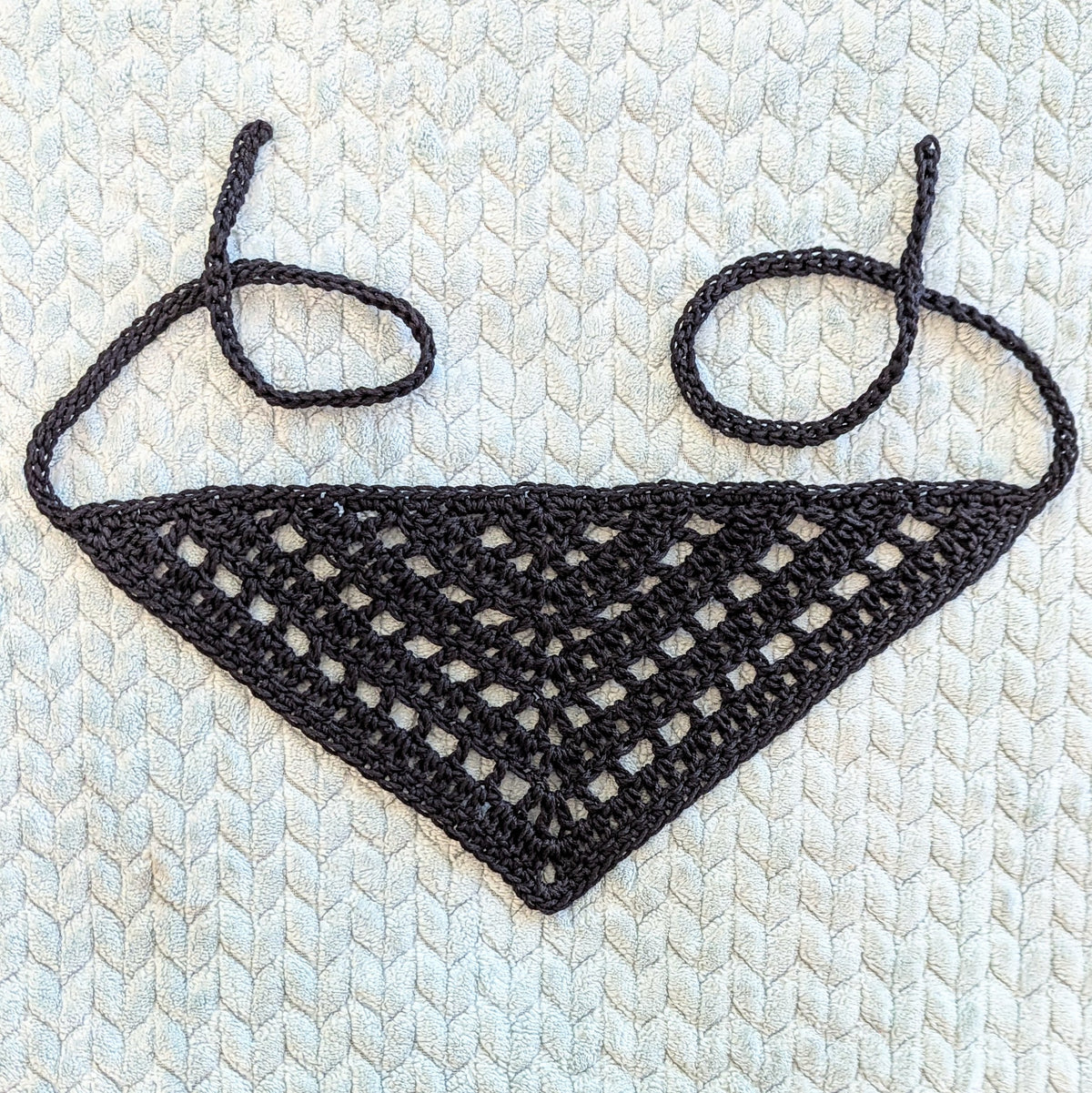 Lacey Double Crochet Hair Bandana