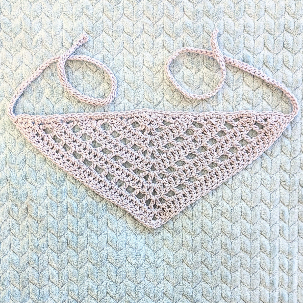 Lacey Double Crochet Hair Bandana