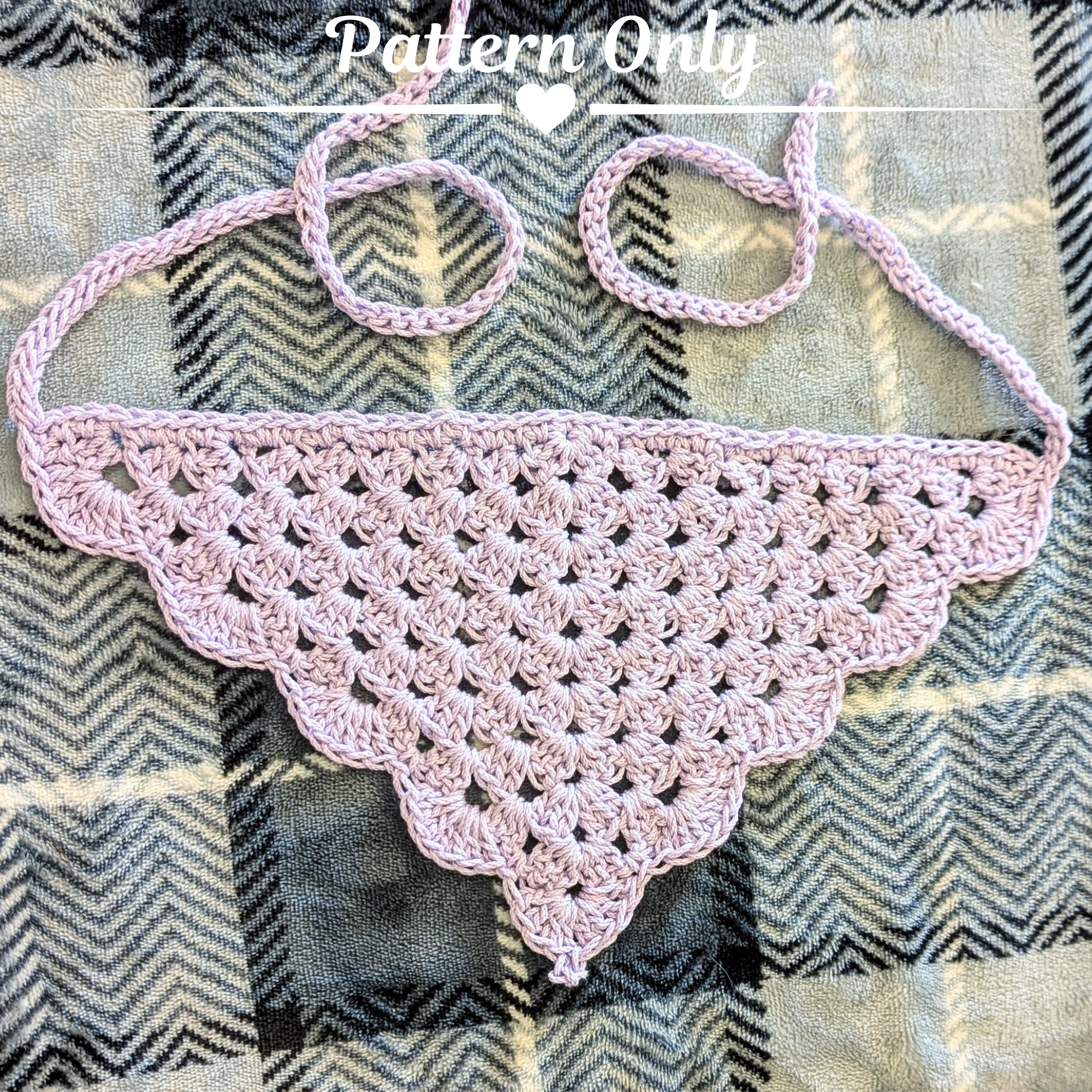 Granny Stitch Hair Bandana Pattern