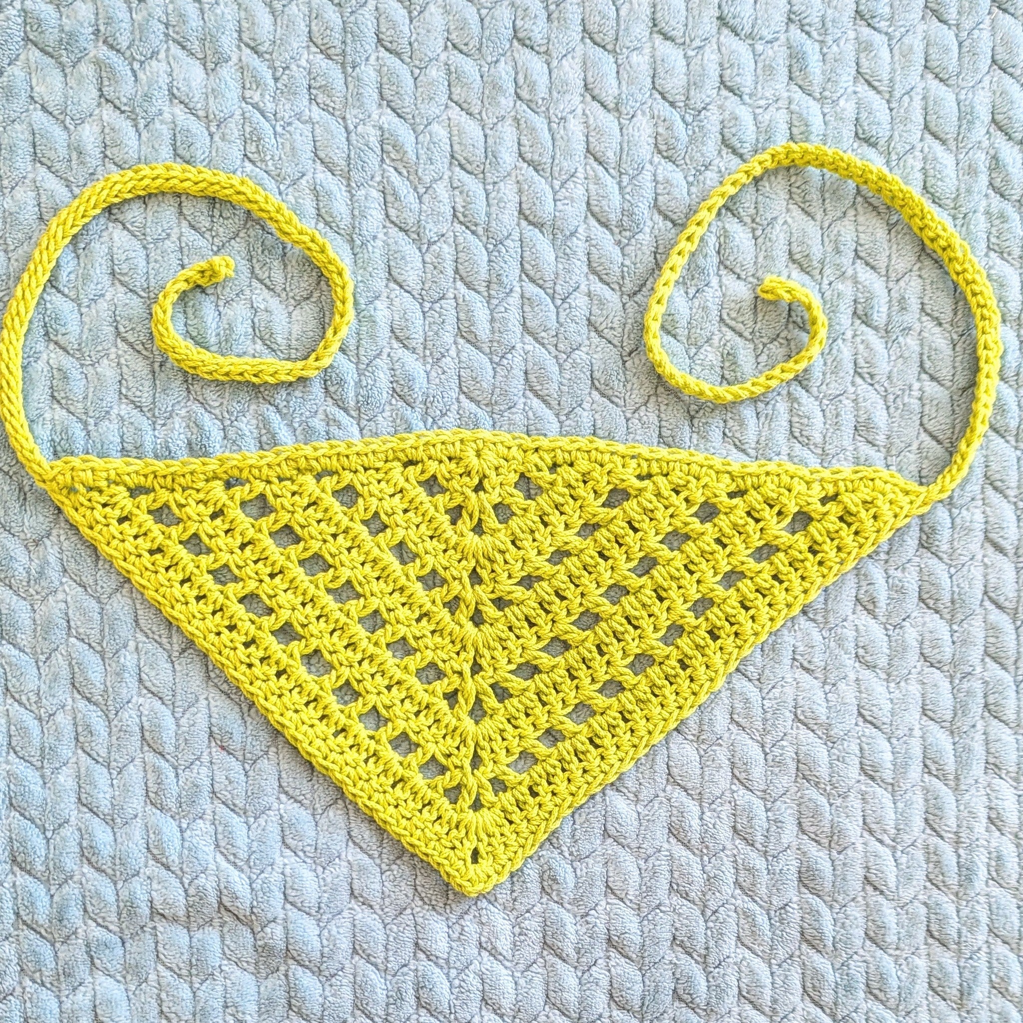 Lacey Double Crochet Hair Bandana