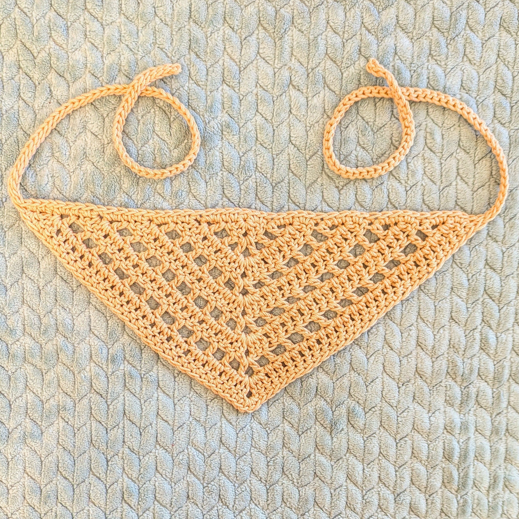 Lacey Double Crochet Hair Bandana